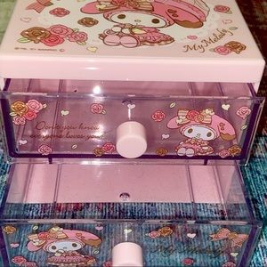 my melody two drawer toy jewelry box